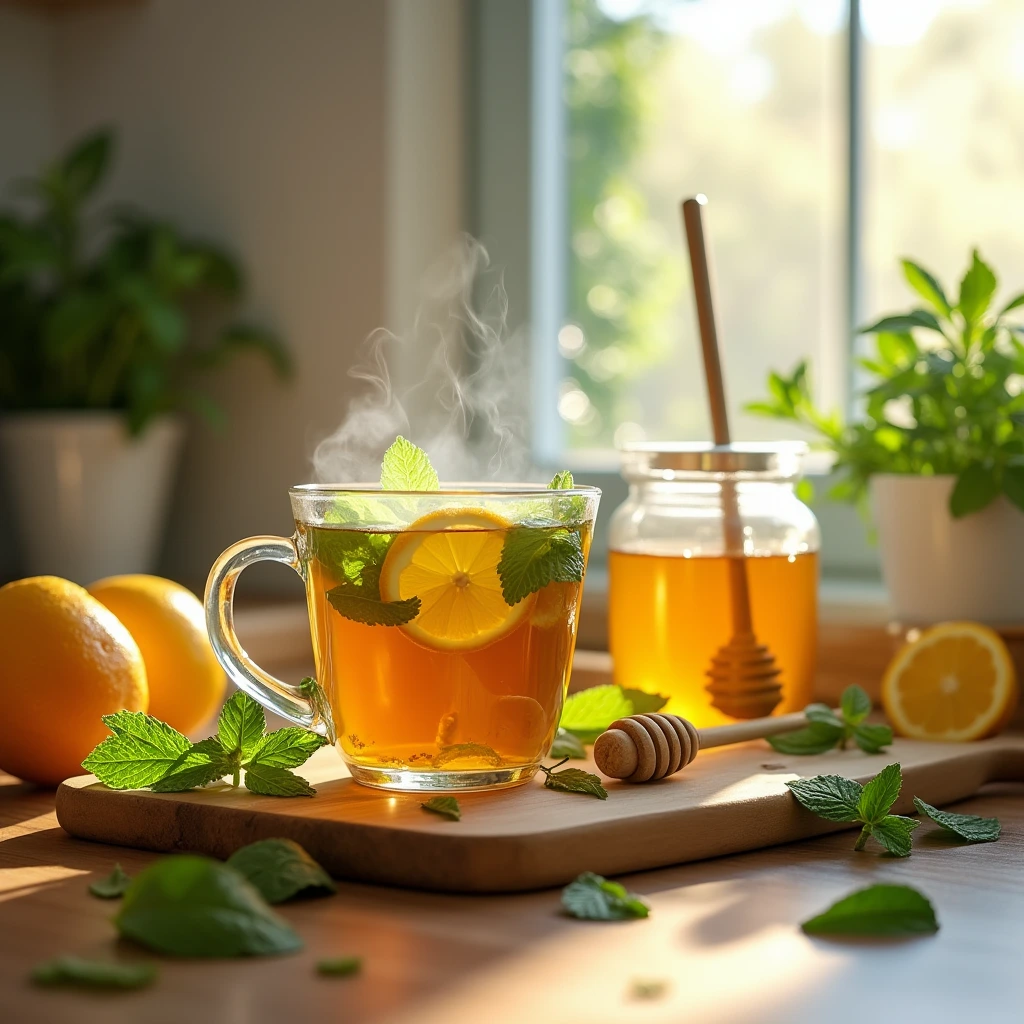 honey citrus mint tea